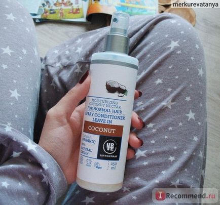 Спрей-кондиціонер urtekram coconut leave in spray-conditioner organic - «💜для любителів всього