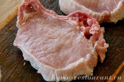 Friptura de porc pe restaurantul de grătar