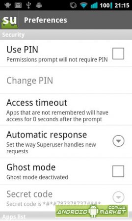 Superuser elite - program pentru gestionarea rădăcinilor - Android market (google play) - descărcare