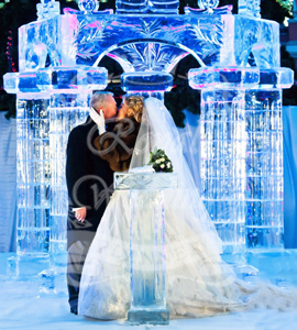 Agenția de nunți, organizarea și desfășurarea nunții de nuntă - gheață în palatul lui Petru cel Mare