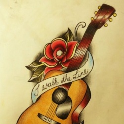 tetoválás gitár