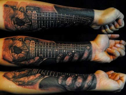 Valoarea chitara Tattoo, fotografia si cele mai bune schite