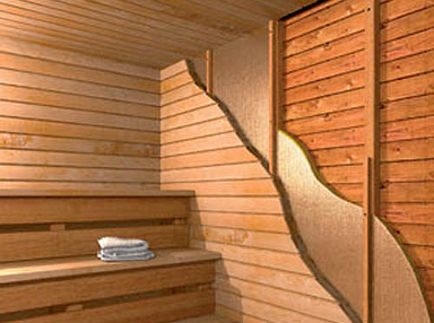 Izolarea termică a băii, a materialelor termoizolante din camera de aburi, încălzirea pereților din jurul cuptorului de saună