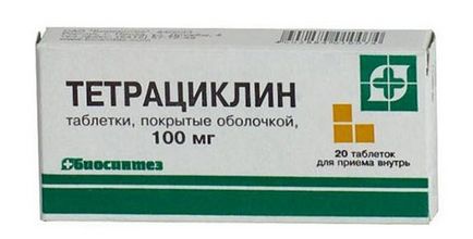 Тетрациклінова мазь від прищів на обличчі і тілі і прийом таблеток тетрацикліну