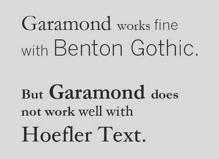Principiile tipografice ale combinării fonturilor