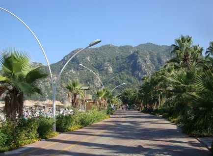 Turcia - Icmeler - stațiune în Marmaris, fotografie plaja Icmeler