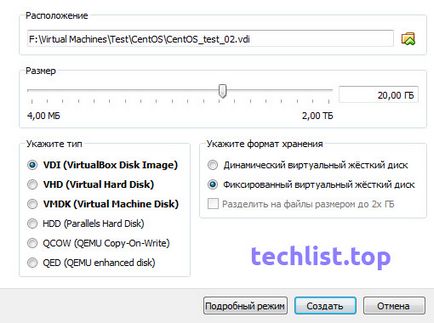 Установка centos 7 на віртуальну машину virtualbox, techlist