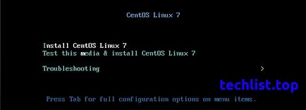 Instalarea centos 7 pe virtuala masina virtuala, techlist