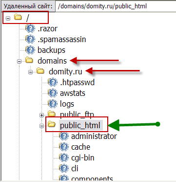 Установка joomla на хостинг по ftp