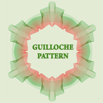 Model de stil Guilloche în ilustrator Adobe
