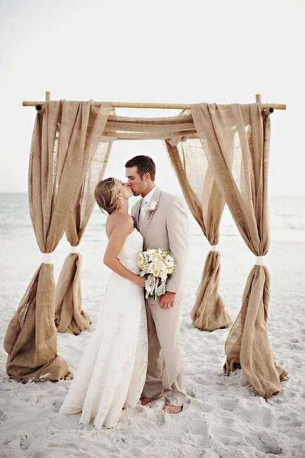 Варіанти використання мішковини на весіллі з рубрики тематичні весілля - свадьбаліст все про