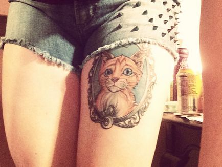 Вираз любові до свого домашній тварині через татуювання з кішкою - татуювання на