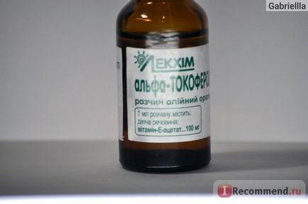 Vitaminele lekhim alfa-tocoferol acetat (vitamina e) este 