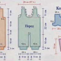 Costume tricotate pentru nou-nascuti cu ace de tricotat