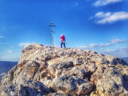 Templul soarelui din Crimeea vedere de sus pe fotografie, super tramp