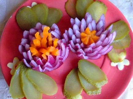 Закуски у вигляді квітів для будь-якого святкового столу
