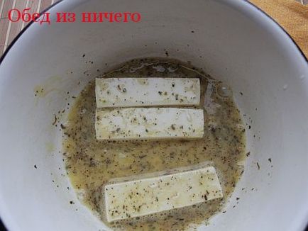 Brânză feta prăjită cu ierburi, rețetă pas cu pas, cină fără nimic