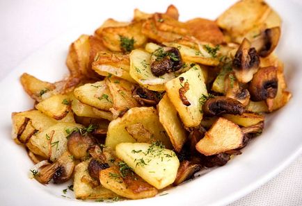Sült burgonya gombával recept (recept) Sült burgonya gombával recept