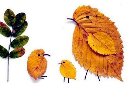 25 Ідей для аплікацій та виробів з осіннього листя