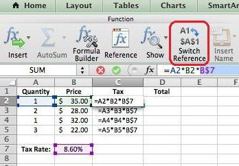 Referința absolută în Excel - descriere, exemple