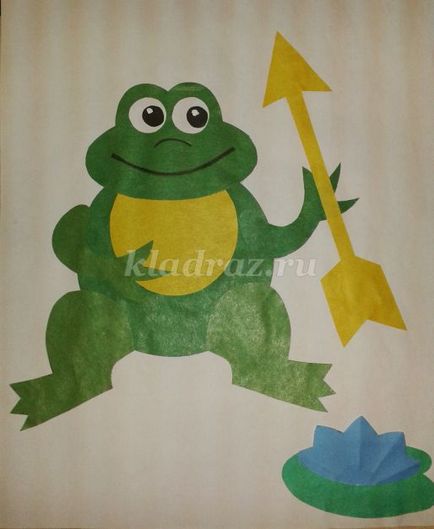 Аплікація до казки «Царівна-жаба» своїми руками крок за кроком з фото