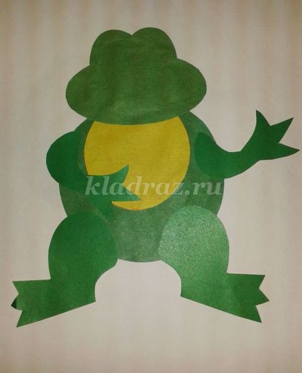 Аплікація до казки «Царівна-жаба» своїми руками крок за кроком з фото