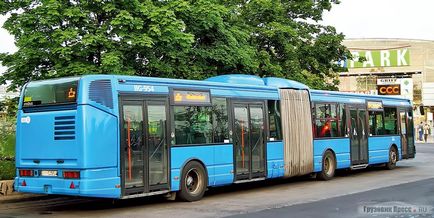 Autobuzele ikarus în partea din față a transportului de pasageri din Ungaria