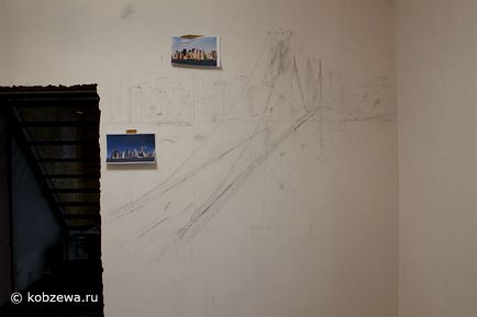Basorelief în orașul și podul bucătăriei, studioul de artă natalya kobzeva