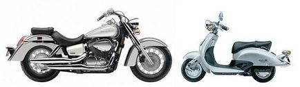 Чим відрізняється моторолер від мотоцикла, в чому відмінності і принцип роботи