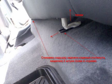 Chevrolet Aveo 2012 cum să scoateți bancheta din spate