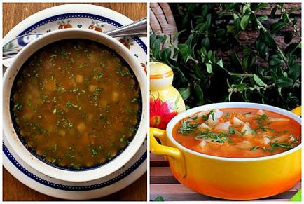 Soup rassolnik-retete cu orez, orz de perle si pentru iarna in cutii
