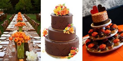 Колір весілля шоколадний і його солодкі відтінки, все для організації свята