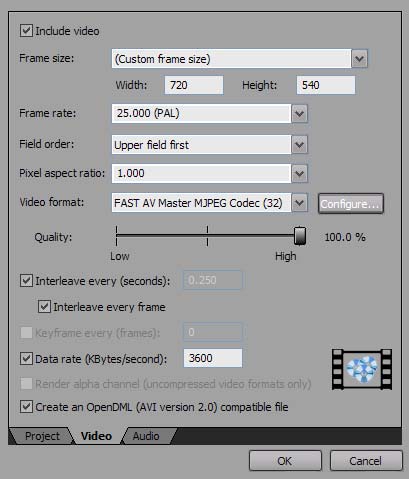 Transcode Dcxx a mjpeg ntsc în pal