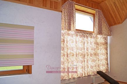 Сільські штори для лазні близько заміського будинку, студія штор декор-експерт