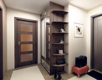 Design képek folyosón a lakás, egy igazi szoba a házban, hall projekt, egy egyszerű, három szoba (folyosó kialakítása) Design képek folyosón a lakás, egy igazi szoba a házban, hall projekt, egy egyszerű, két hálószobás apartman