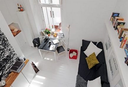 Designul unui mic apartament studio, interior, foto, video, totul despre design si reparatii la domiciliu