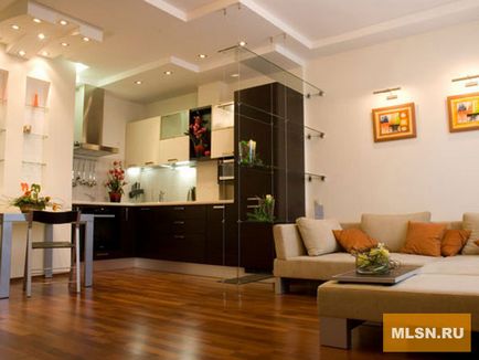 Designul unui mic apartament studio, interior, foto, video, totul despre design si reparatii la domiciliu