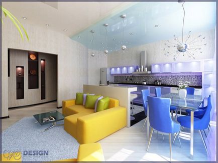 Designul unui mic apartament studio, interior, foto, video, totul despre design si reparatii la domiciliu