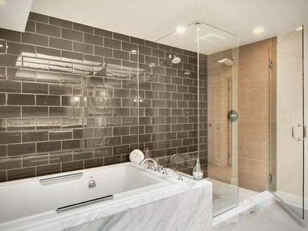 Дизайн плитки у ванній стилі і варіанти укладання (фото)