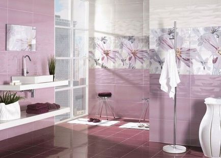 csempe a fürdőszoba kialakítása stílusok és lehetőségek szóló (fotó)