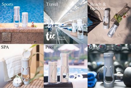 Дорожні контейнери для уходовой косметики tic travel bottles