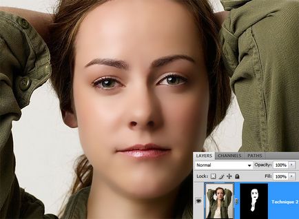 Два лесни начина да кожата ретуширане, soohar - уроци за Photoshop 3D графики и снимки
