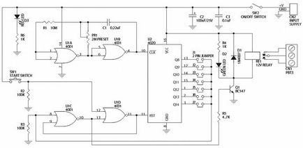 Timer electronic on / off