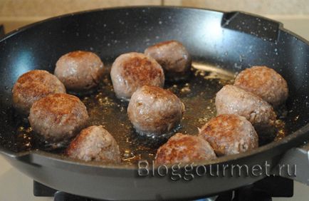 Meatballs cu rețetă de salată cu fotografie pas cu pas