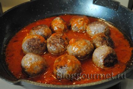 Meatballs cu rețetă de salată cu fotografie pas cu pas