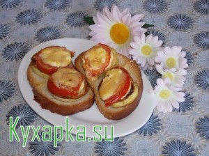 Гарячі бутерброди з кабачком і помідорами, страви по-домашньому з фото крок за кроком рецепта