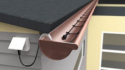 Cablu de încălzire pentru instalarea acoperișului, metoda de montare, dispozitiv