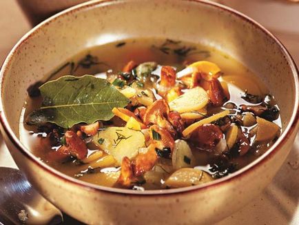 Грибний суп з свіжих, сушених або заморожених грибів