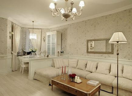 Інтер'єр вітальні в приватному будинку - правила і особливості, фото, варіанти дизайну вітальні і кухні,