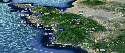 Cum să ajungeți la coasta Amalfi - asistent turistic în rusă, pe coasta Amalfi, Italia